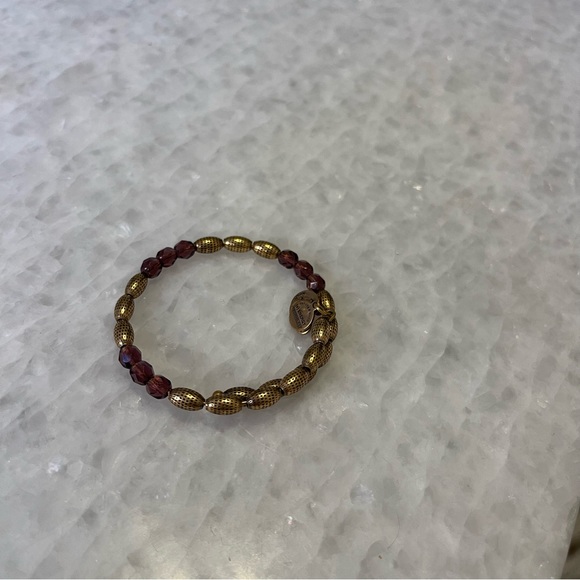 Alex and Ani Purple and Gold Bracelet - Picture 2 of 3